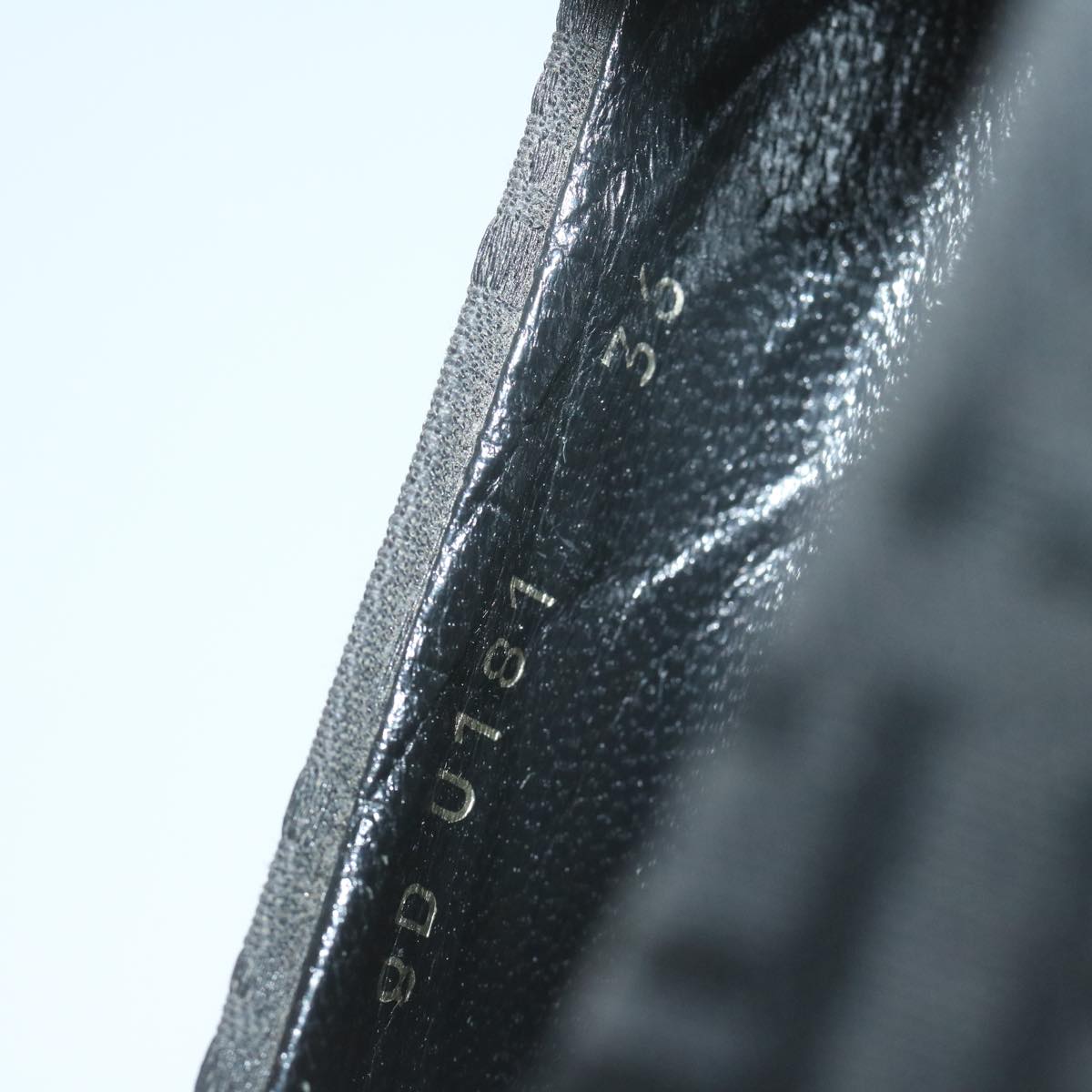 FENDI Zucchino Canvas loafers shoes Blackac2503