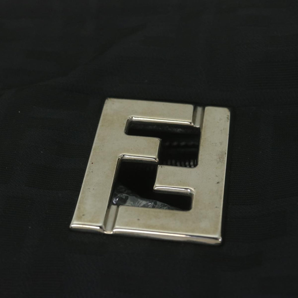 FENDI Zucca Canvas Shoulder Bag Blackac2516