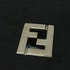 FENDI Zucca Canvas Shoulder Bag Blackac2516