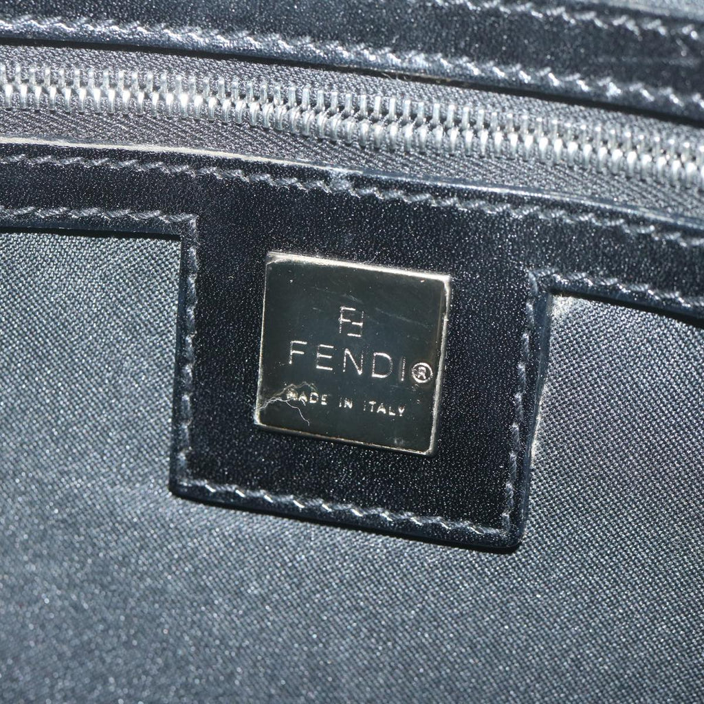 FENDI Zucca Canvas Shoulder Bag Blackac2516