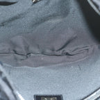 FENDI Zucca Canvas Shoulder Bag Blackac2516