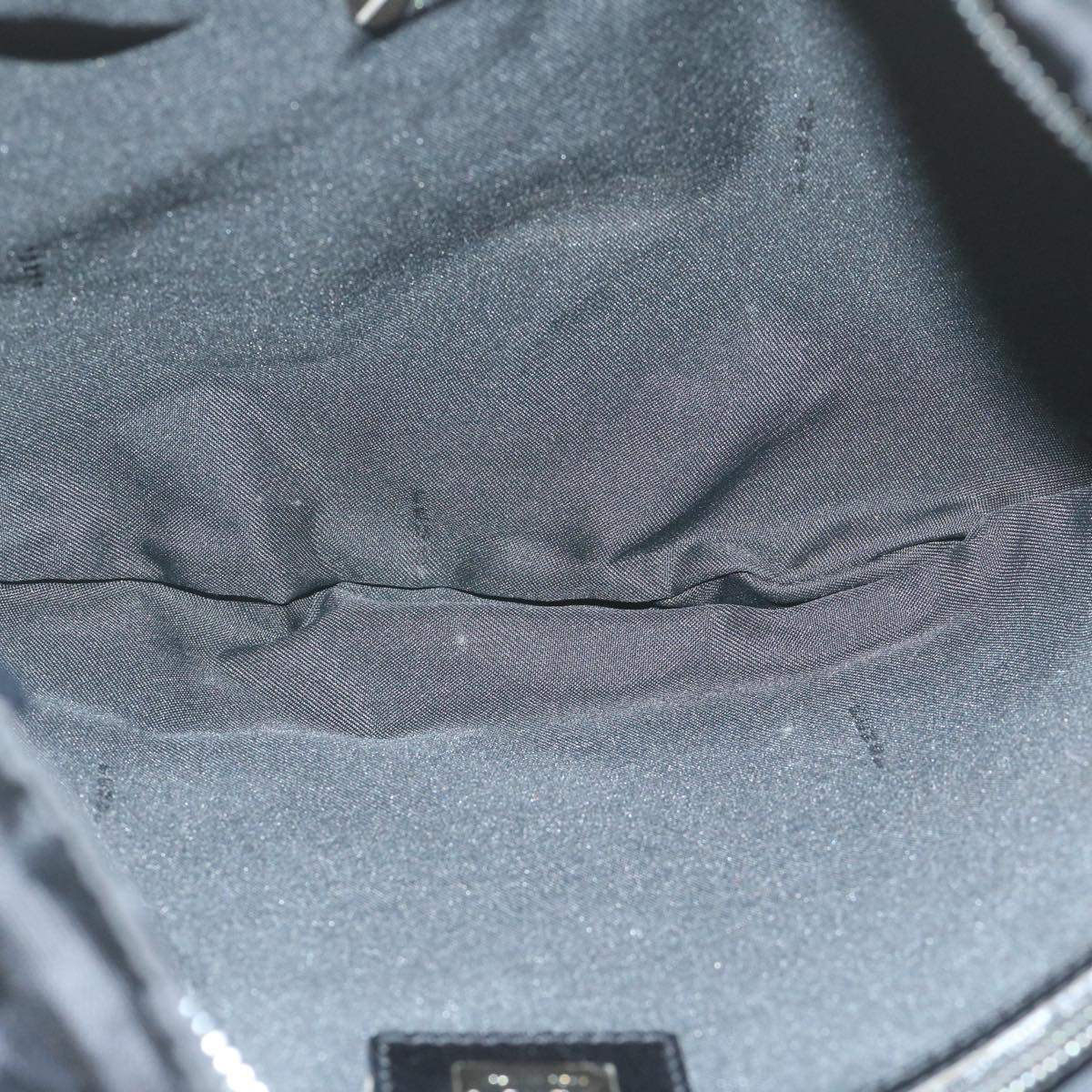 FENDI Zucca Canvas Shoulder Bag Blackac2516