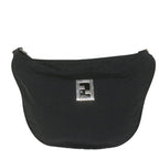 FENDI Zucca Canvas Shoulder Bag Blackac2516