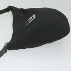 FENDI Zucca Canvas Shoulder Bag Blackac2516