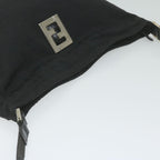 FENDI Zucca Canvas Shoulder Bag Blackac2516