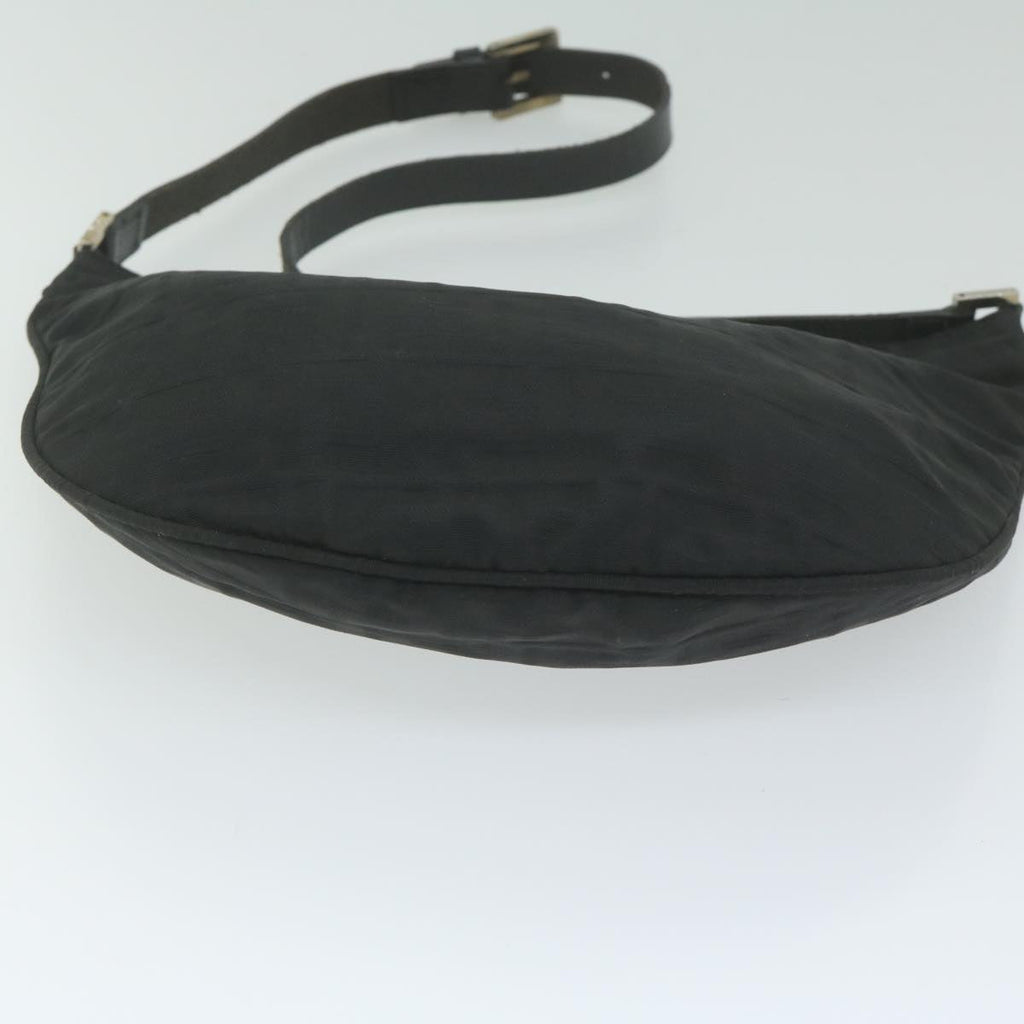 FENDI Zucca Canvas Shoulder Bag Blackac2516