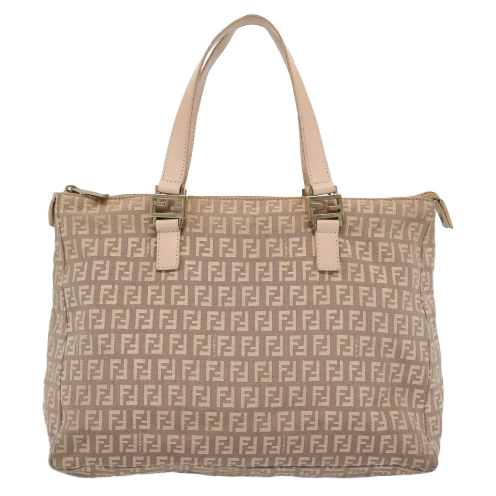 FENDI Zucchino Canvas Hand Bag Pinkac2517
