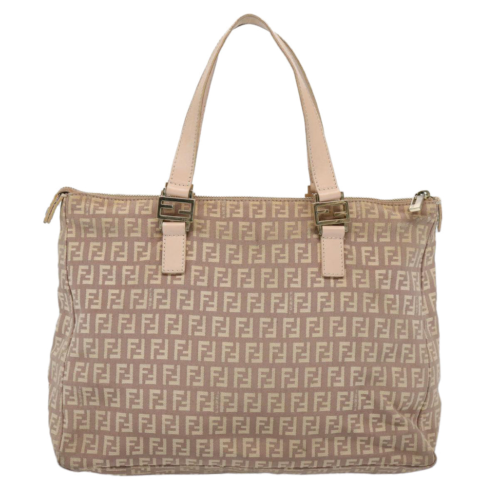 FENDI Zucchino Canvas Hand Bag Pinkac2517