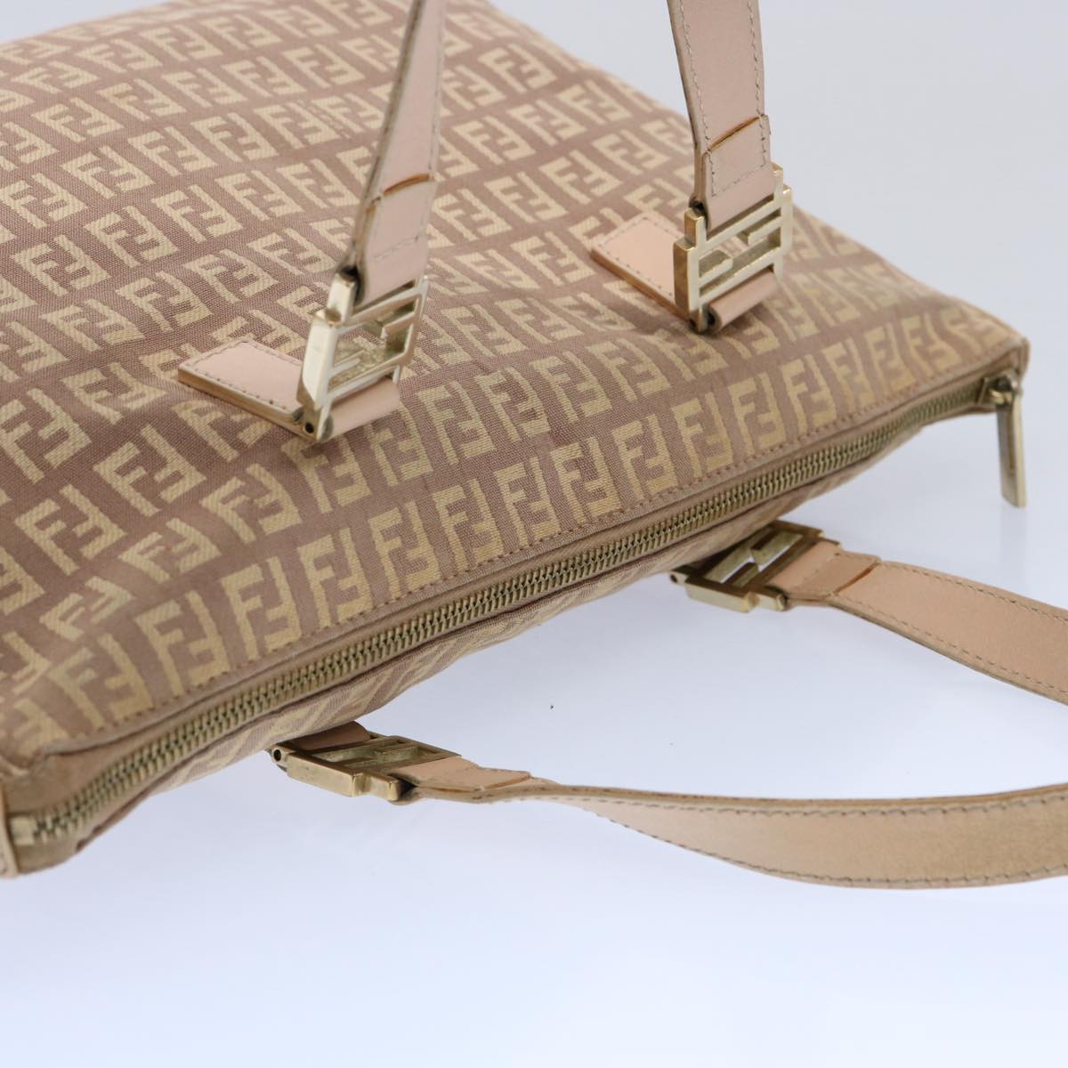 FENDI Zucchino Canvas Hand Bag Pinkac2517