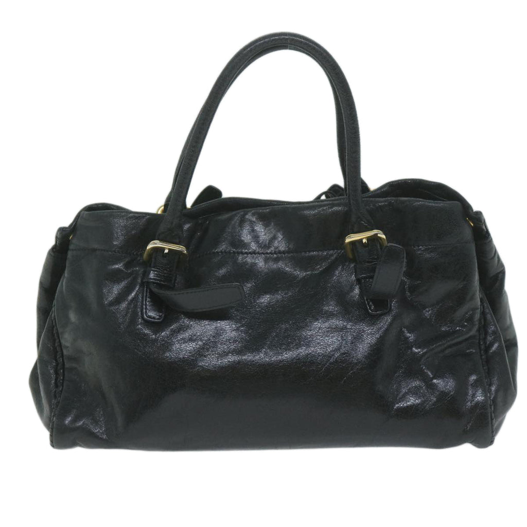PRADA Hand Bag Leather 2way Black  ac2538