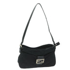 FENDI Mamma Baguette Shoulder Bag Nylon Blackac2541
