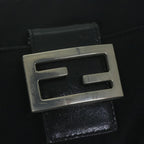 FENDI Mamma Baguette Shoulder Bag Nylon Blackac2541