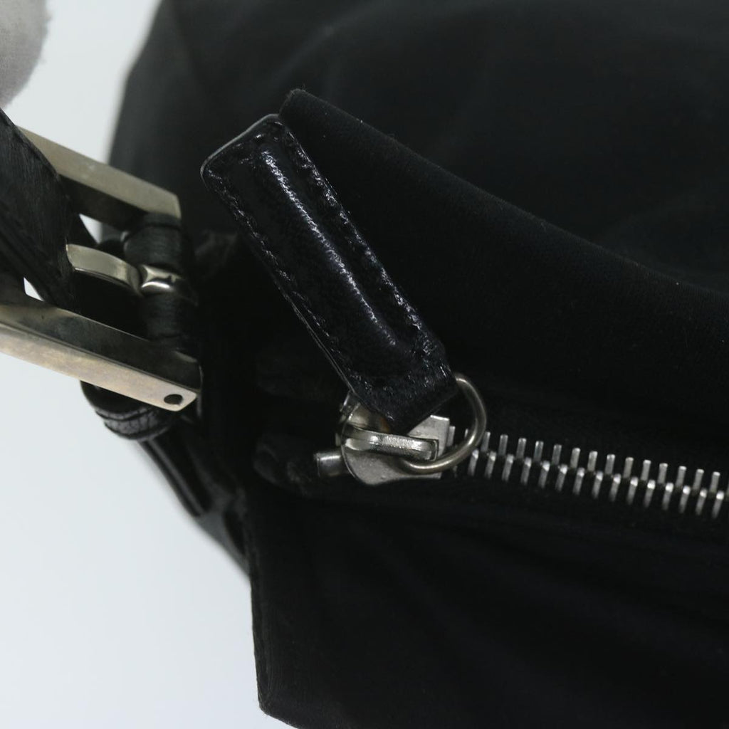 FENDI Mamma Baguette Shoulder Bag Nylon Blackac2541