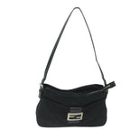 FENDI Mamma Baguette Shoulder Bag Nylon Blackac2541