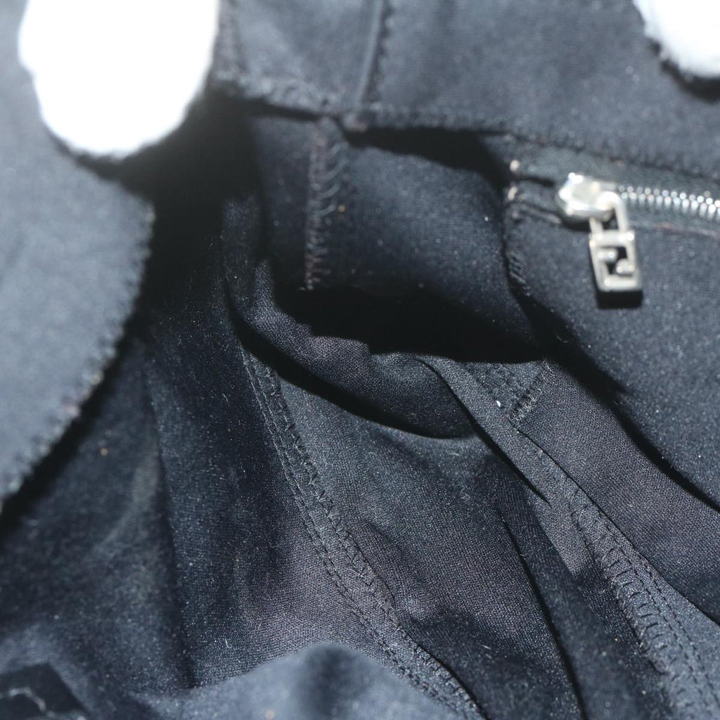 FENDI Mamma Baguette Shoulder Bag Nylon Blackac2541