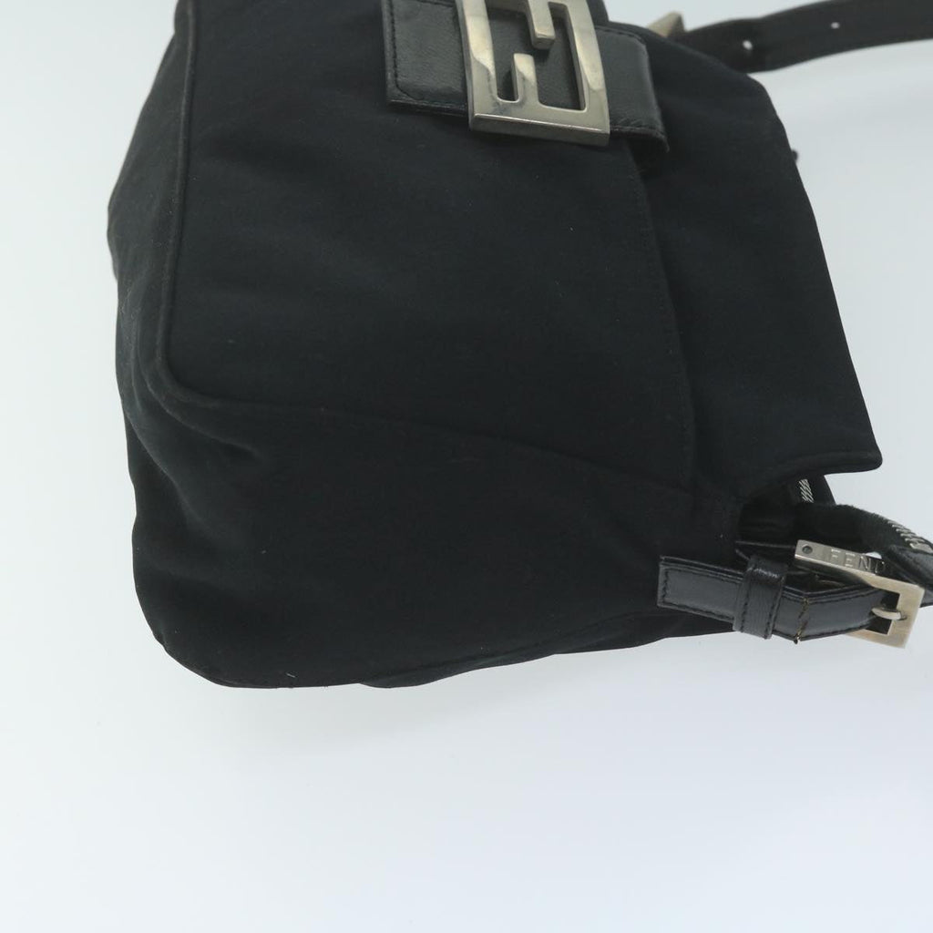 FENDI Mamma Baguette Shoulder Bag Nylon Blackac2541