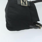 FENDI Mamma Baguette Shoulder Bag Nylon Blackac2541