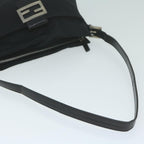 FENDI Mamma Baguette Shoulder Bag Nylon Blackac2541