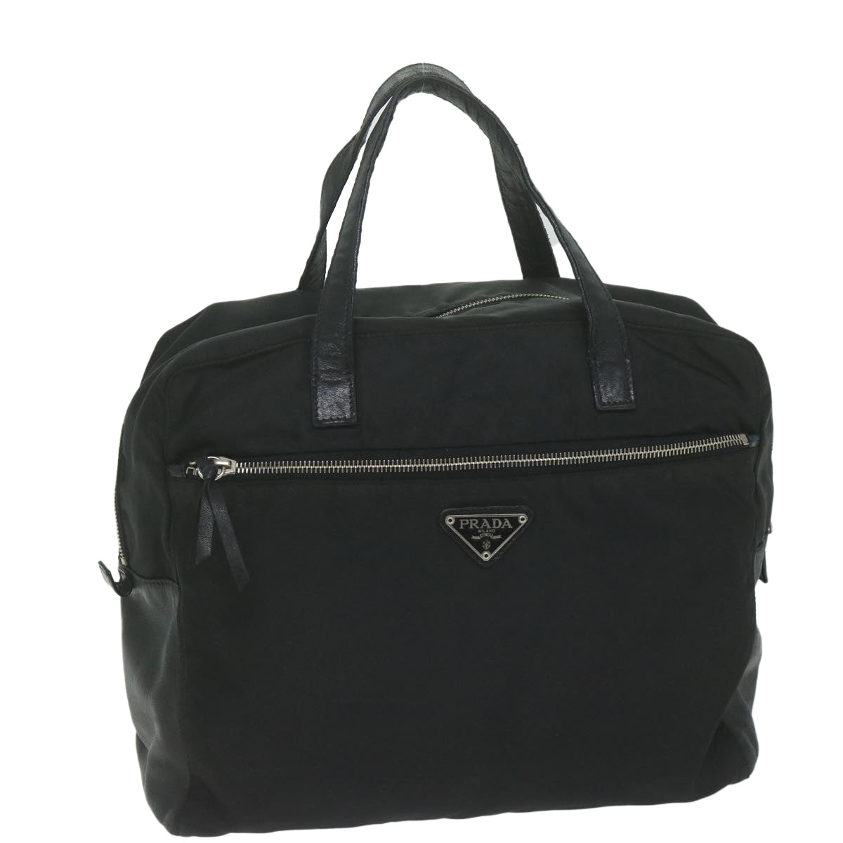 PRADA Hand Bag Nylon Black  ac2572
