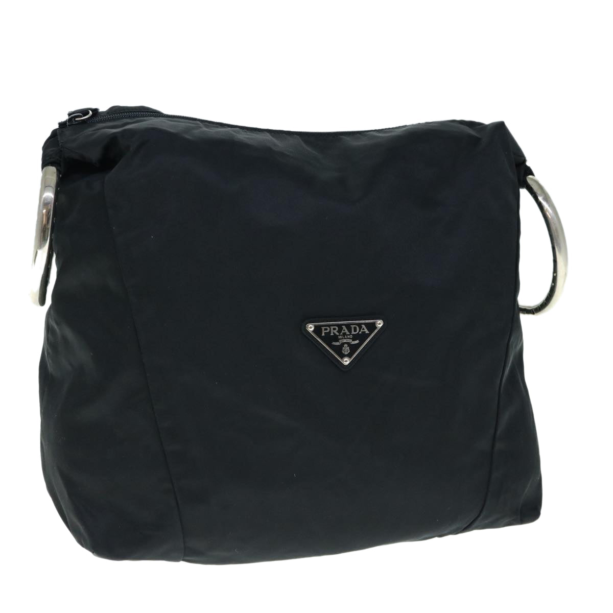PRADA Hand Bag Nylon Black  ac2589