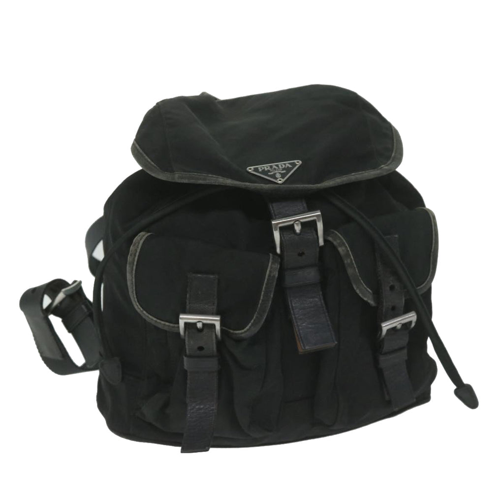 PRADA Backpack Nylon Black  ac2597