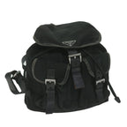 PRADA Backpack Nylon Black  ac2597