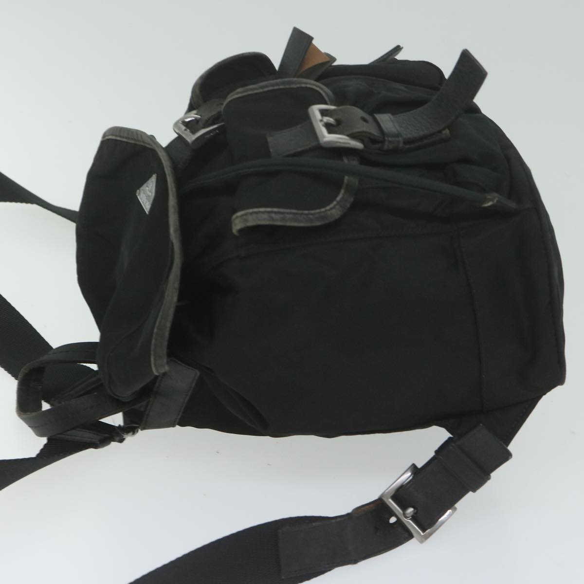 PRADA Backpack Nylon Black  ac2597
