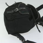 PRADA Backpack Nylon Black  ac2597