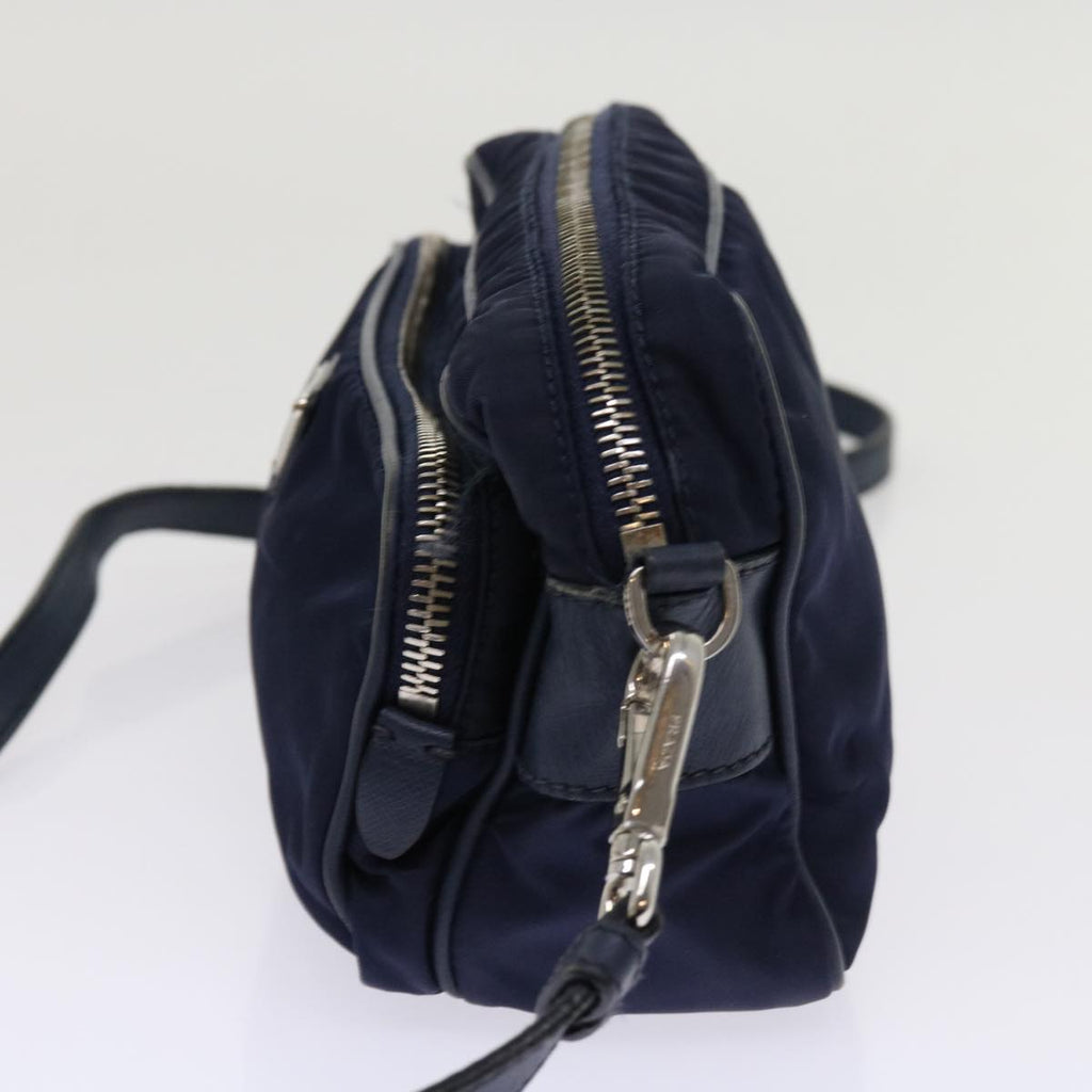 PRADA Shoulder Bag Nylon Navy  ac2599