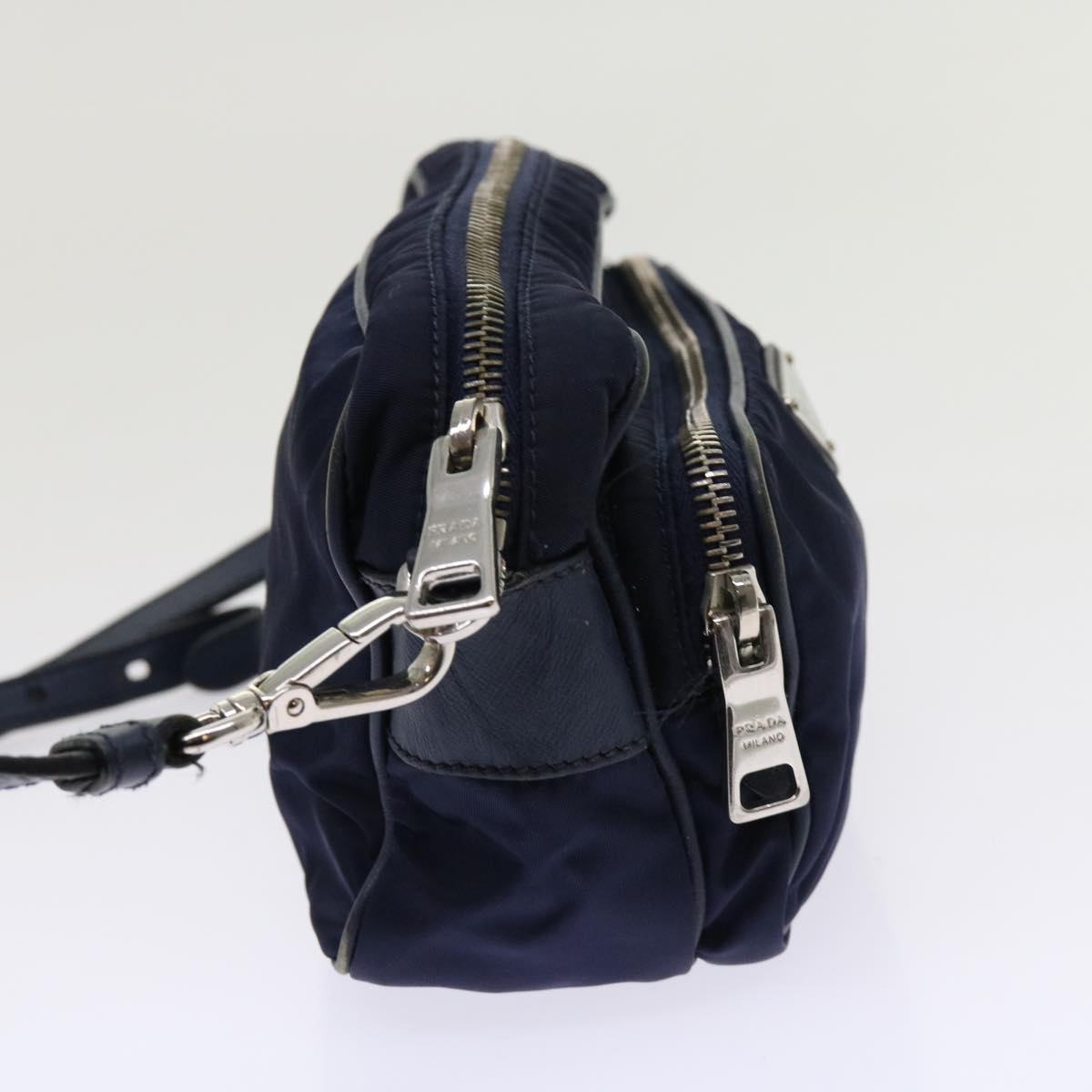 PRADA Shoulder Bag Nylon Navy  ac2599