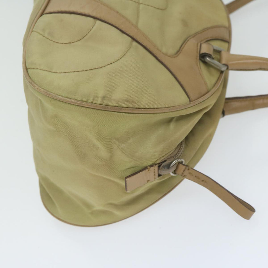 PRADA Hand Bag Nylon Beige  ac2600