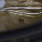 FENDI Zucca Canvas Hand Bag Black Brownac2608