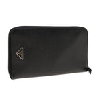 PRADA Long Wallet Safiano leather Black  ac2653