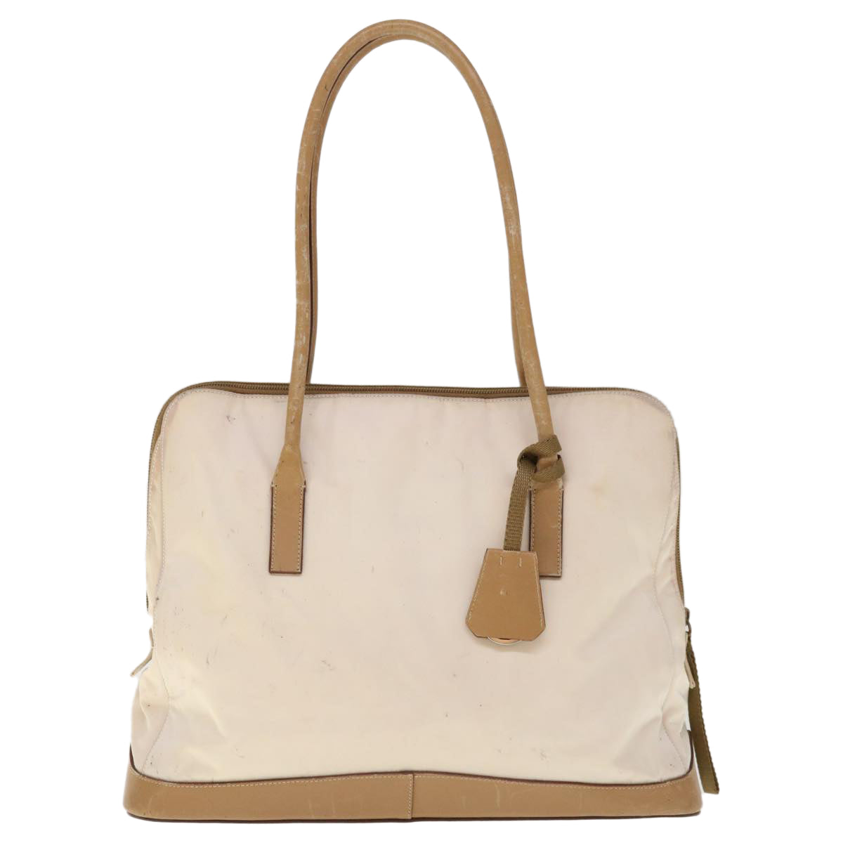 PRADA Shoulder Bag Nylon Beige  ac2654