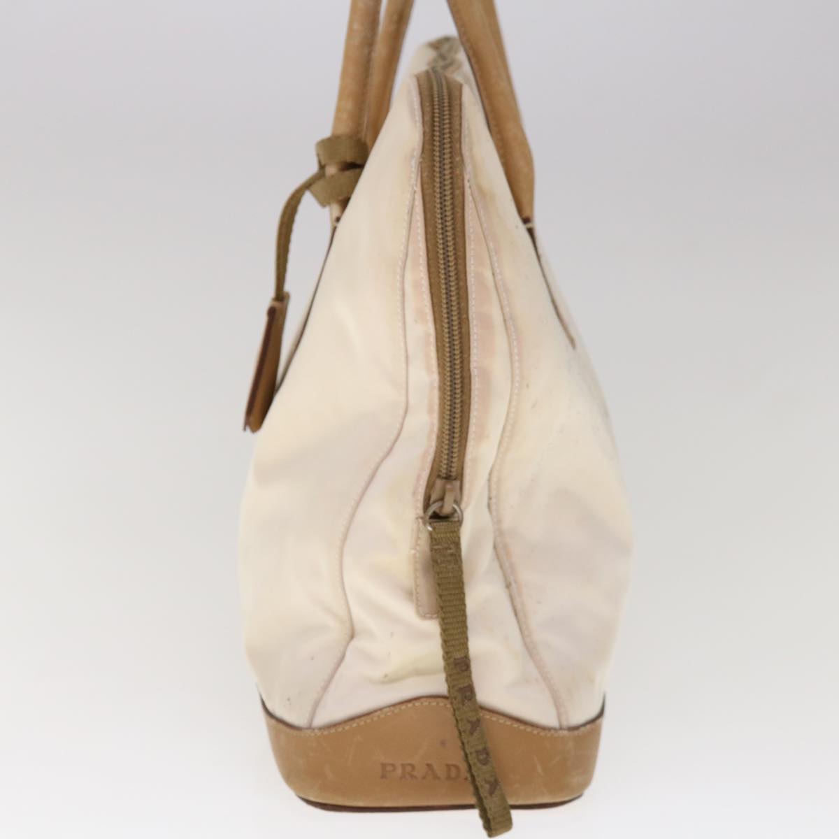 PRADA Shoulder Bag Nylon Beige  ac2654