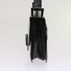 PRADA Quilted Shoulder Bag Leather Black  ac2657