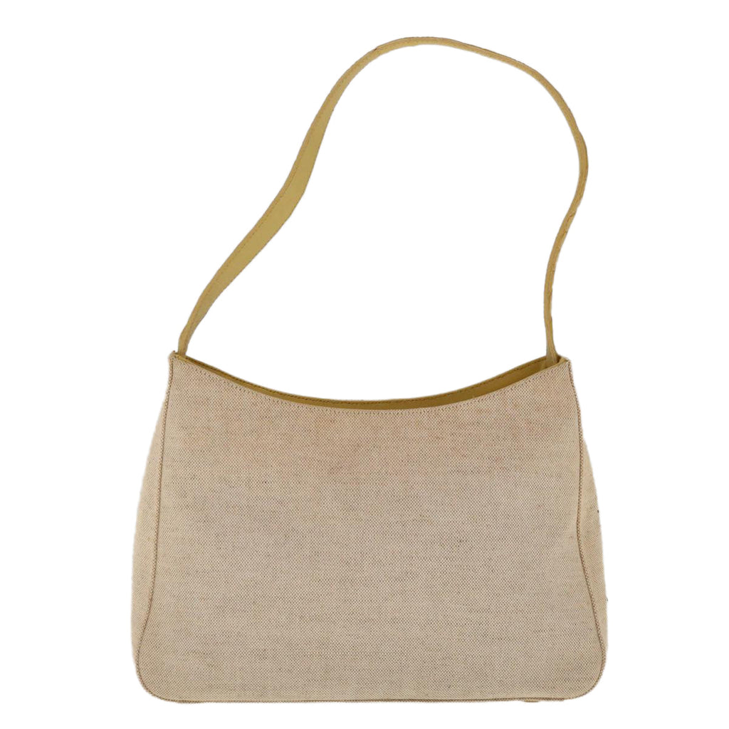 PRADA Shoulder Bag Canvas Beige  ac2659