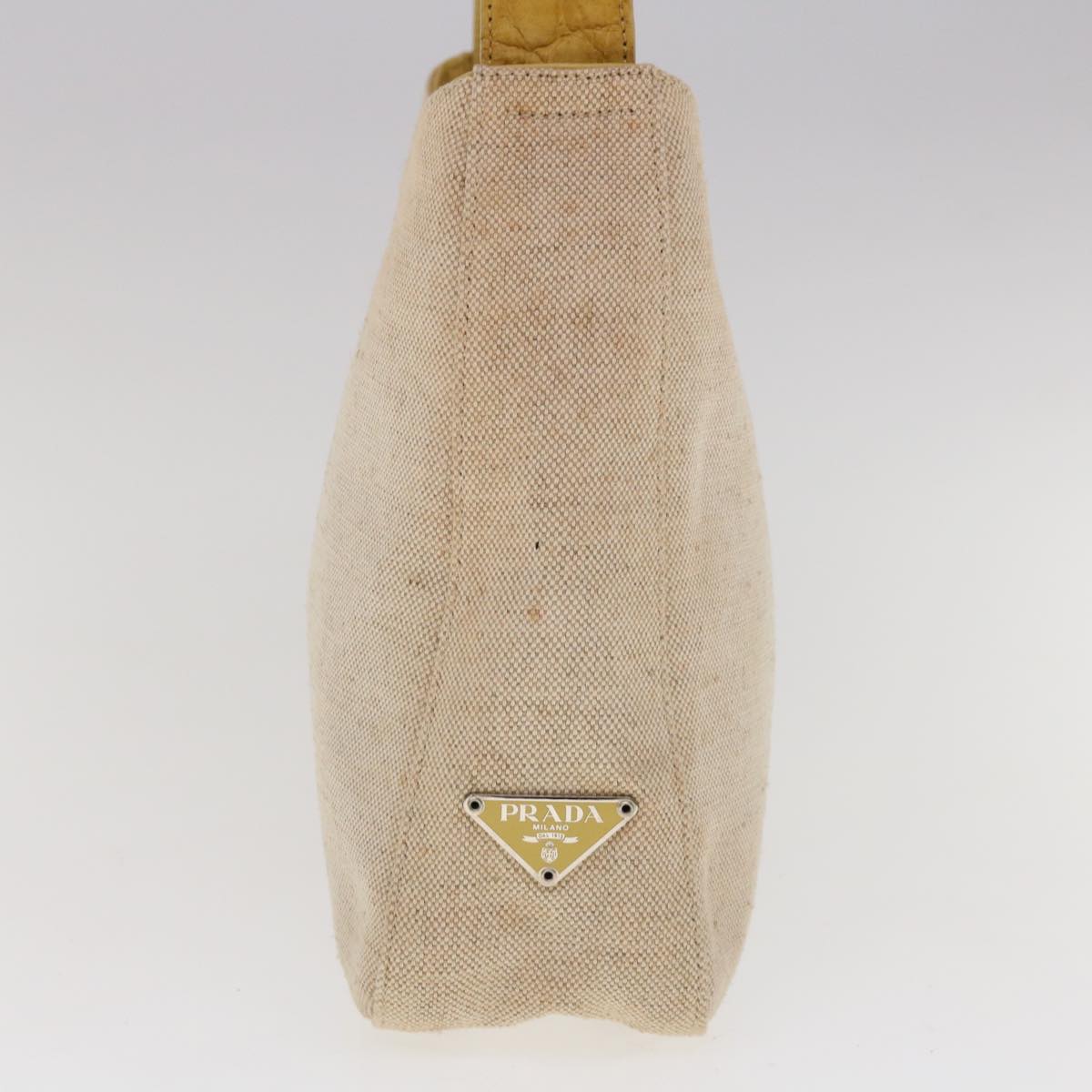 PRADA Shoulder Bag Canvas Beige  ac2659