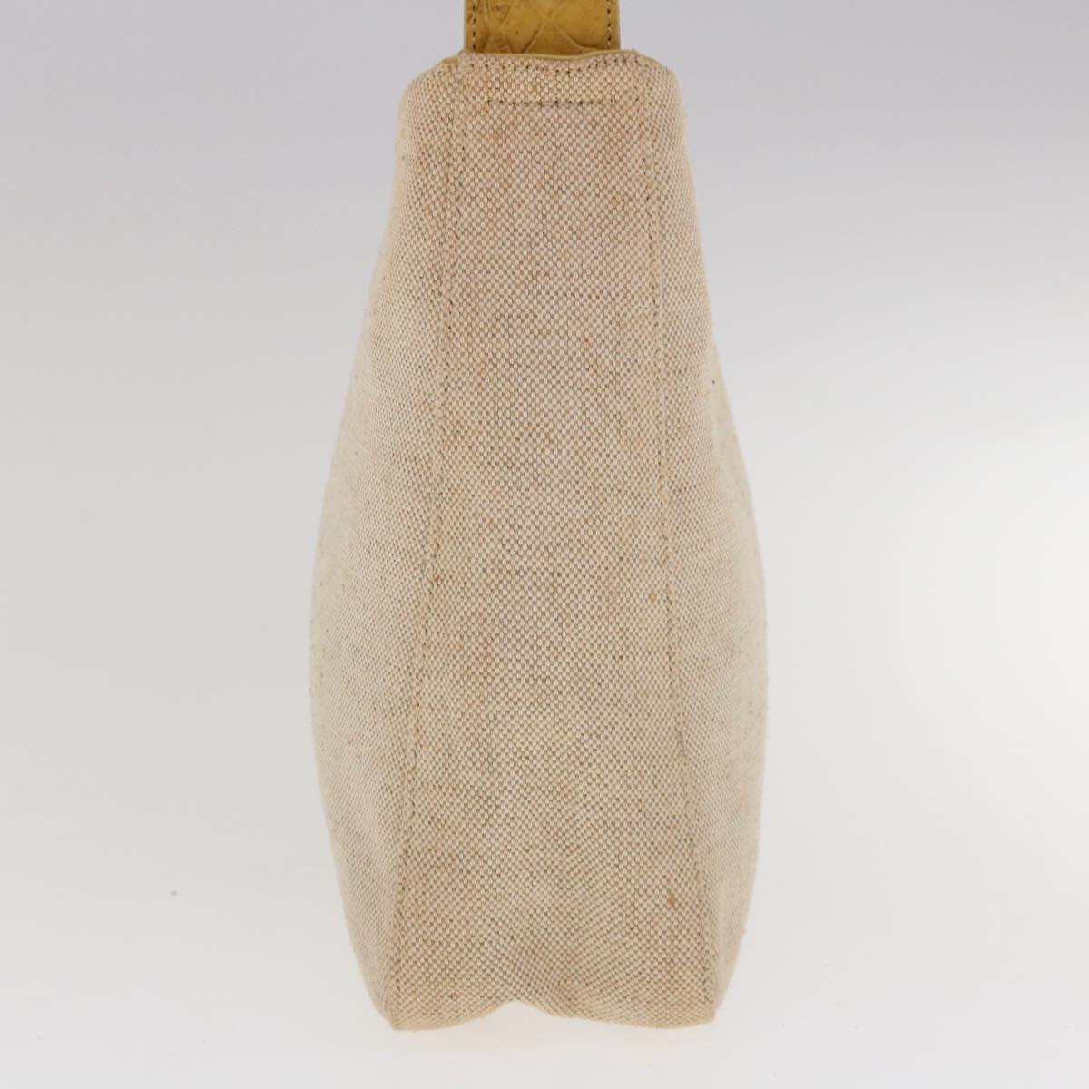 PRADA Shoulder Bag Canvas Beige  ac2659