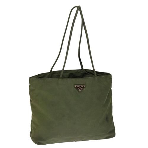 PRADA Shoulder Bag Nylon Khaki ac2660