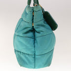 PRADA Hand Bag Nylon 2way Turquoise Blue  ac2661
