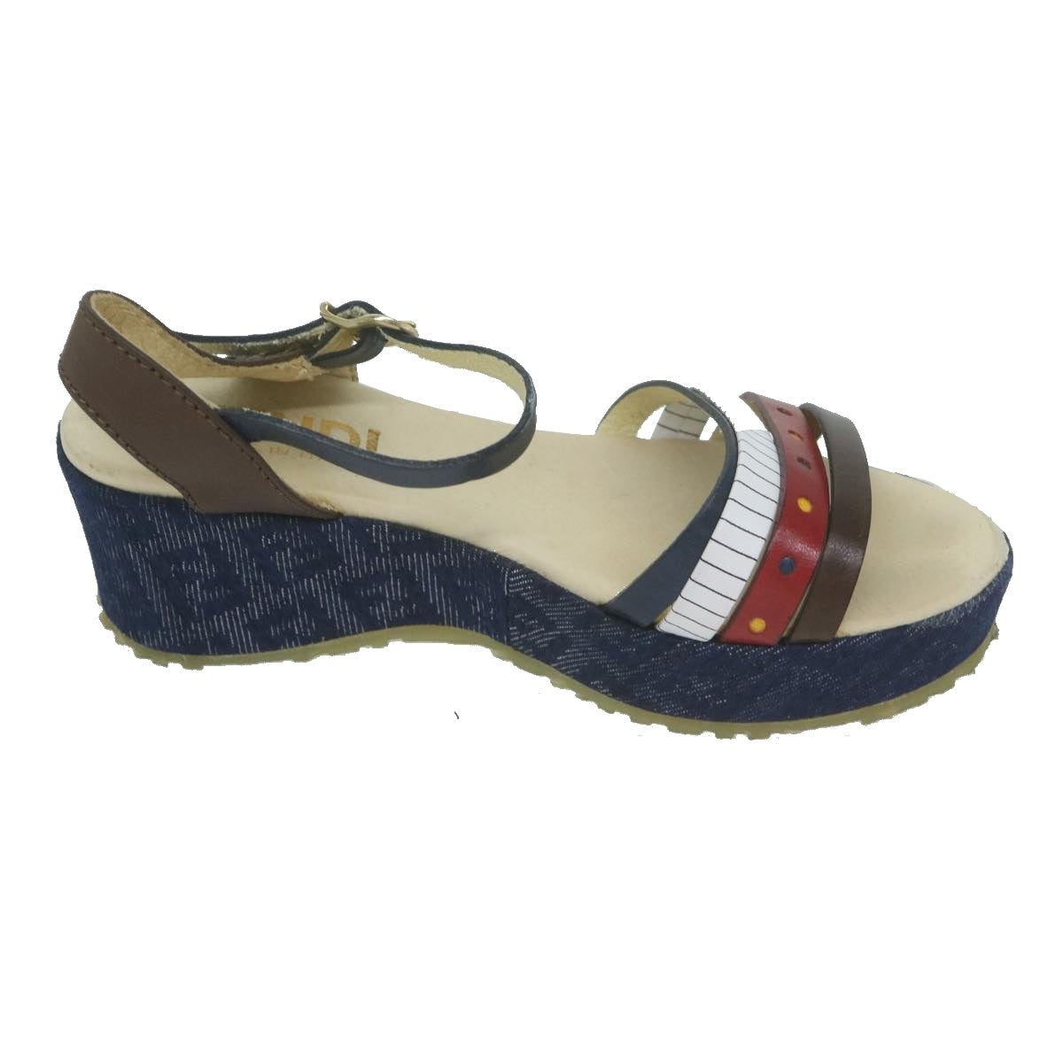 FENDI Zucchino Canvas High Heels Blueac2677