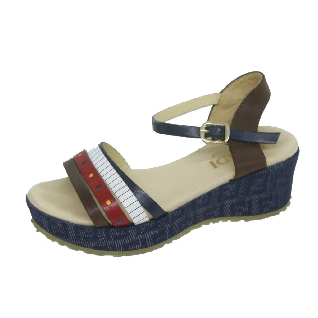 FENDI Zucchino Canvas High Heels Blueac2677