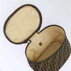 FENDI Zucca Canvas Vanity Cosmetic Pouch Brownac2711