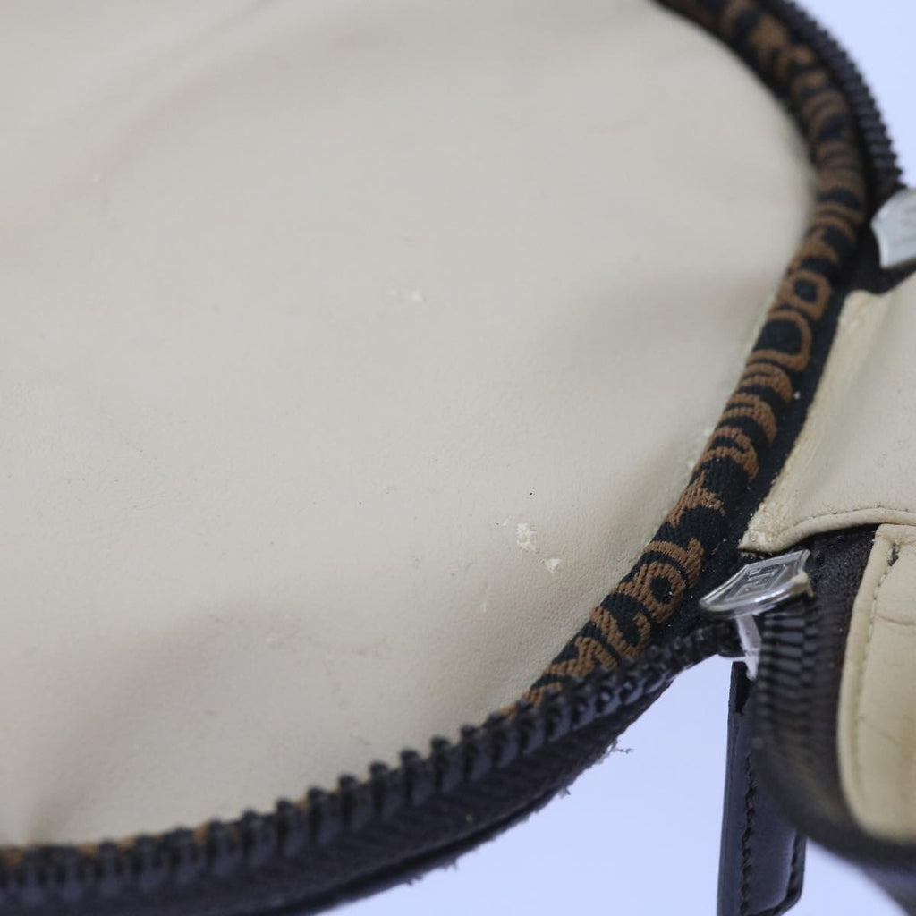 FENDI Zucca Canvas Vanity Cosmetic Pouch Brownac2711