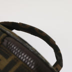 FENDI Zucca Canvas Vanity Cosmetic Pouch Brownac2711