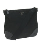 PRADA Shoulder Bag Nylon Black  ac2727