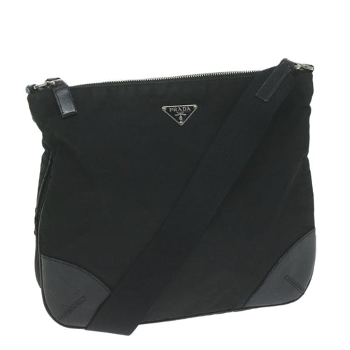 PRADA Shoulder Bag Nylon Black  ac2727