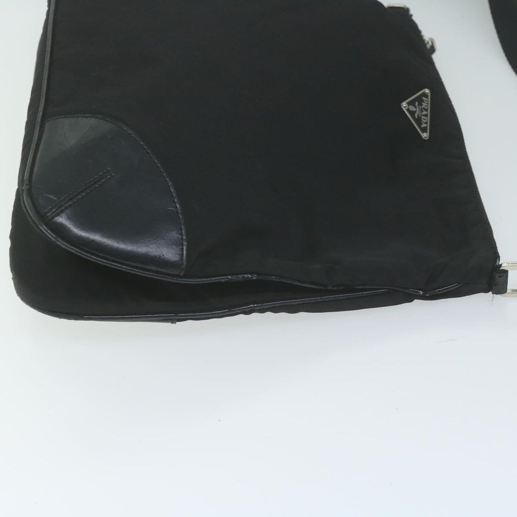 PRADA Shoulder Bag Nylon Black  ac2727