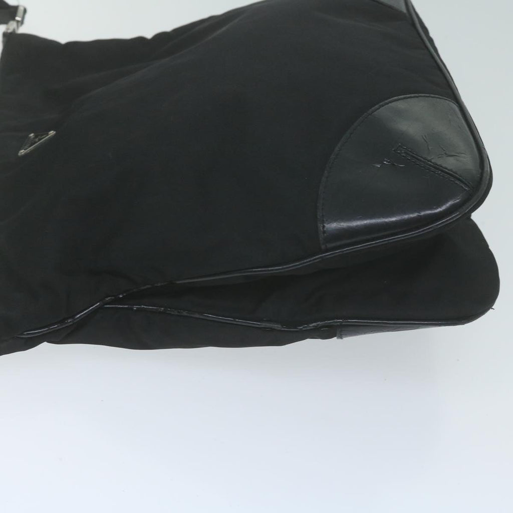 PRADA Shoulder Bag Nylon Black  ac2727